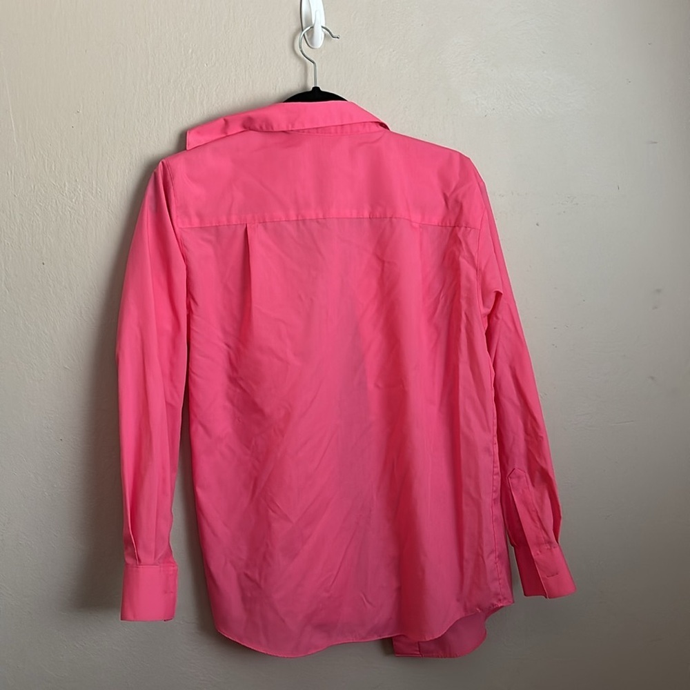 Foxcroft Fuchsia Button-Up Blouse Size 4 - image 3